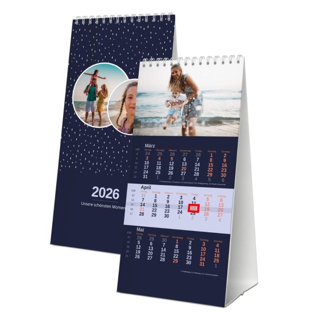 3-Monats-Tischkalender