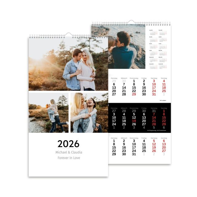 3-Monats-Wandkalender