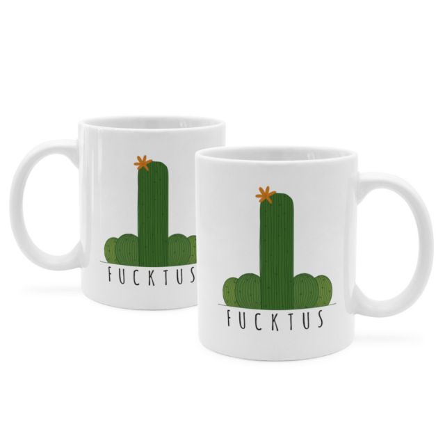 Tasse mit Spruch 'FUCKTUS'