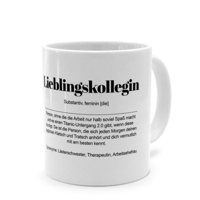 Tasse mit Definition 'Lieblingskollegin'