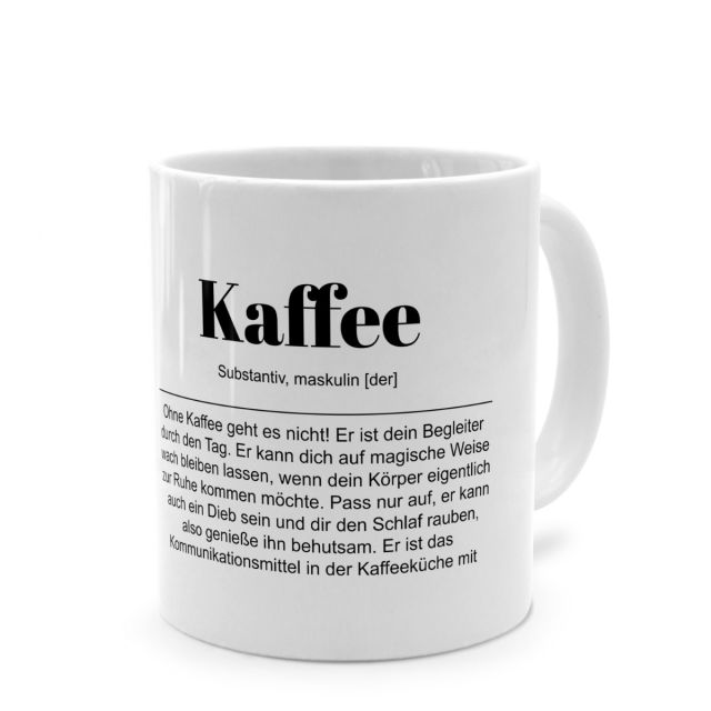 Tasse mit Definition 'Kaffee'